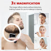 Round LED Bathroom Mirror Demister Pad Touch Sensor Magnifying With Plug 600mm