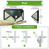 4X 100LED Solar Power PIR Motion Sensor Wall Lights Outdoor Garden Security Lamp