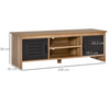 Industrial TV Stand Rustic Metal Cupboard Vintage Retro Media Cabinet Shelf Unit