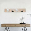 Modern Wall Mount Storage Shelf CD Media Storage Rack Wooden 4 Unit Practical