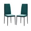Set of 2/4/6 Velvet Dining Chairs Metal Frame Padded Office Kitchen Dining Room