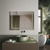 LED Bathroom Mirror With Shaver Socket Illuminated Lights Touch Sensor Demister