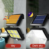 120 LED Solar Powered Outdoor Garden Light Security Flood Wall Lamp UK seller
