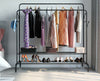 Heavy Duty Double Clothes Rail Garment Hanging Rack Display Stand Storage Shelf