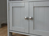 Bathroom Cupboard Storage Unit 2 Door Bath Cupboard 3 Shelf - Grey