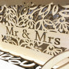 Wooden Wedding Card Post Receiving Box Wishes Wishing Gift Collection with Lock