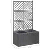 Trellis Raised Bed Planter With Removable Pots Poly Rattan Plant Flower Box New