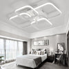 LED Ceiling Light Aluminum Square Lamp Chandelier Fixture White Black Gold Frame