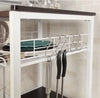 soges kitchen baker's rack utility microwave oven stand storage cart workstation