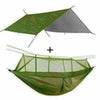 Double Person Camping Hammock With Mosquito Net + Rain Fly Cover Tent Tarp Mat