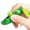 1X/5X Soy Bean Pea Pod Fidget Stress Toy Keyring Anti Anxiety Stress Relief Tool