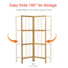 Unique Design Wooden Corner Clothes Rail Screen Clothing Display Shelf Hanger St