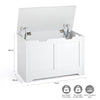 Mondeer White Storage Chest w/ Lid Large Capacity Multi-Purpose Organiser White
