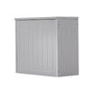 White, Grey Crisp Small Toilet Cleaning Product Storage Tidy Box Unit Bathroom