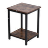 Small Bedside Table Cabinet Side End Table Nightstand Storage Organizer Stand