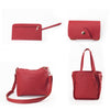 4pcs/set Women Handbag Messenger Leather Shoulder Bag Tote Purse Satchel Durable