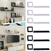 Set Of 6 Floating Wall Mounted Shelves Display Storage Shelf Home Decoration New
