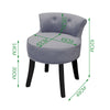 Retro Bedroom Dressing Table Stool Velvet/Crushed Velvet Makeup Piano Chair Seat