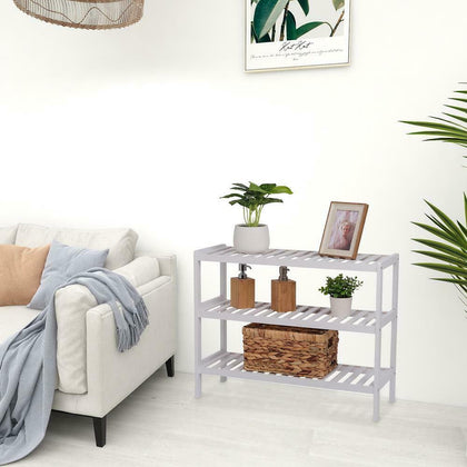 3 Tier Bamboo Shoe Rack Stand Shelf Shelving Hallway,Bathro