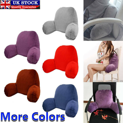 Soft Reading Pillow Back Rest Lumbar Support Arm Seat Cushion Lounger Relax New