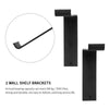 2x Heavy Duty Folding Wall Mounted DVD CD Projector TV Shelf Brackets L-Shaped