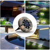 8PCS Solar Garden Ground Lights Floor Decking Patio Outdoor Lawn Lamp Waterproof