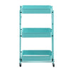3 Tier Slim Kitchen Storage Trolley Cart Rack Tray Shelf Rolling Wheel W/ Handle