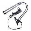 40 LED Grow Lights UV Growing Veg Flower For Indoor Clip Plant Lamp Adapter Set