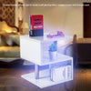 Small Side Table Beside Tea Coffee Lamp Desk Nightstand Furniture w/ LED Light