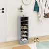 Home Shoe Cabinet Concrete Grey 31.5x35x90 cm Chipboard
