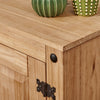 New Sideboard 2 Door Storage Cupboard Solid Mexican Waxed Pine Buffet Cabinet