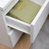 Modern White Bedside Table Cabinet w/2 Drawers Nightstand Storage Furniture