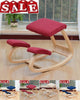 Ergonomic Kneeling Chair Rocking Posture Wood Stool for Home Office & Desk Chair