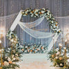 2.4M Hexagon Wedding Arch Backdrop Frame Flower Balloons Hoop Stand Decor Golden
