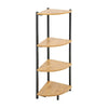 4 Tier Tall Corner Shelf Shelving Unit Display Stand Metal Frame Home Office