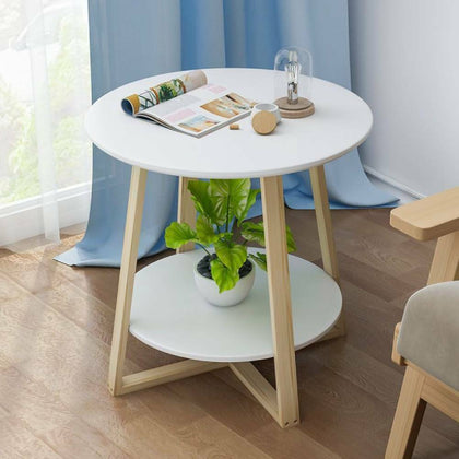 Industrial Nordic Metal 2Tier Sofa Side Table Coffee Table Bedside Lamp Table