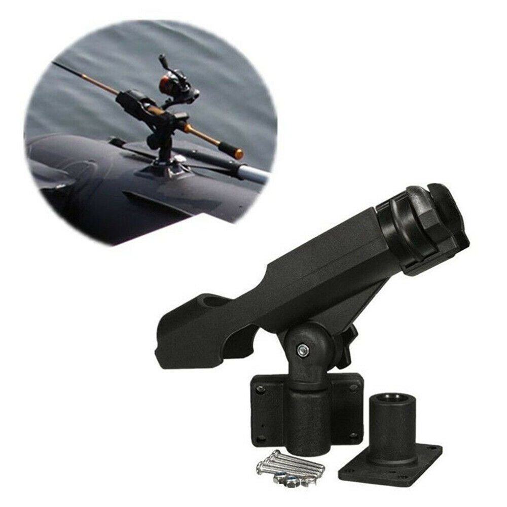 2PCS Fishing Rod Holder Adjustable 360 Degree Rack Stand For Boat Kayak Yacht A