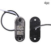 4x 12/24V White LED Side Marker Indicator Light Lamp Truck Trailer Lorry Caravan