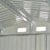 12 X 10FT Metal Garden Sheds Apex Roof With Free Foundation Tools Storage House