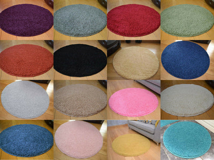 Circular Circle Round Circles Non Slip Machine Washable Floor Small Rugs Mat Rug