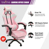 Racing Gaming Computer Office Chair Adjust Swivel Recliner Leather w/Footrest UK