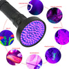 Portable UV LED Flashlight Ultra Bright 100LEDs Violet Torch Blacklight Lamp UK