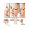 22 LED Tri Folding Touch Makeup Mirror Tabletop Cosmetic Vanity LED Light Mirror