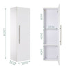 Bathroom White Hanging Toilet Cabinet Wood Makeup Storage Shelf Bedroom Cupboard