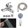 Luxury Bathroom Chrome Sink Bath Filler Tap Shower Mixer Taps with Hand Held UK