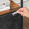 Industrial Side Cabinet Rustic Metal Chest Drawers Vintage Storage Console Table