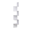 Floating Corner Shelf Wall Mounted Bookshelf Storage Display Unit 5 Tier UK