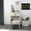 Small Dressing Table w/ 10 LED Light Mirror Dresser Bedroom Makeup Desk & Stool