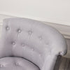 Chesterfield Wingback Dining Chair Small Single Sofa Upholstered Vanity Stool UK
