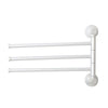 Swivel 3Swing Arm Towel Holder Bar Rails Rack Wall Mounted Stainless Steel-UK